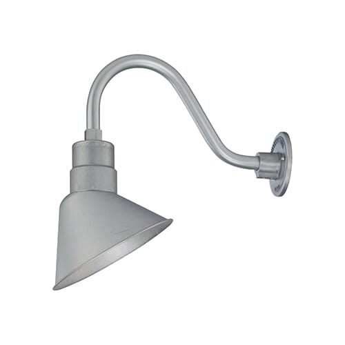 Millennium Lighting R Series 1-Light Angle Shade in Galvanized