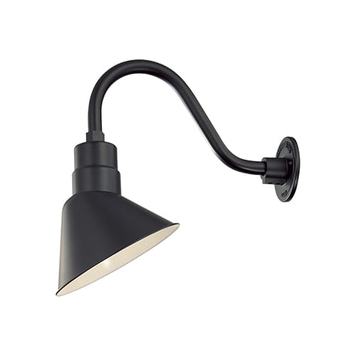 Millennium Lighting R Series 1-Light Angle Shade in Satin Black