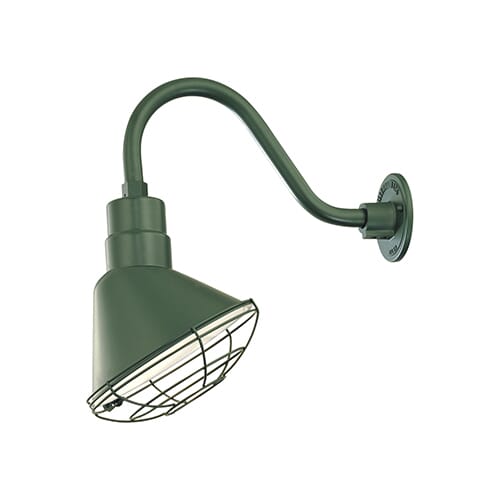 Millennium Lighting R Series 1-Light Angle Shade in Satin Green