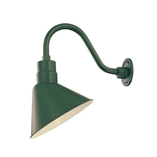 Millennium Lighting R Series 1-Light Angle Shade in Satin Green