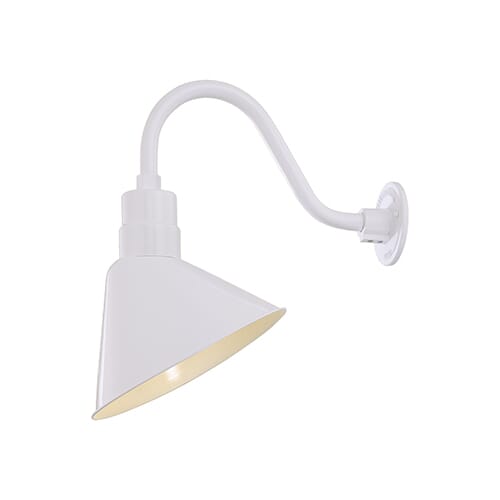 Millennium Lighting R Series 1-Light Angle Shade in White