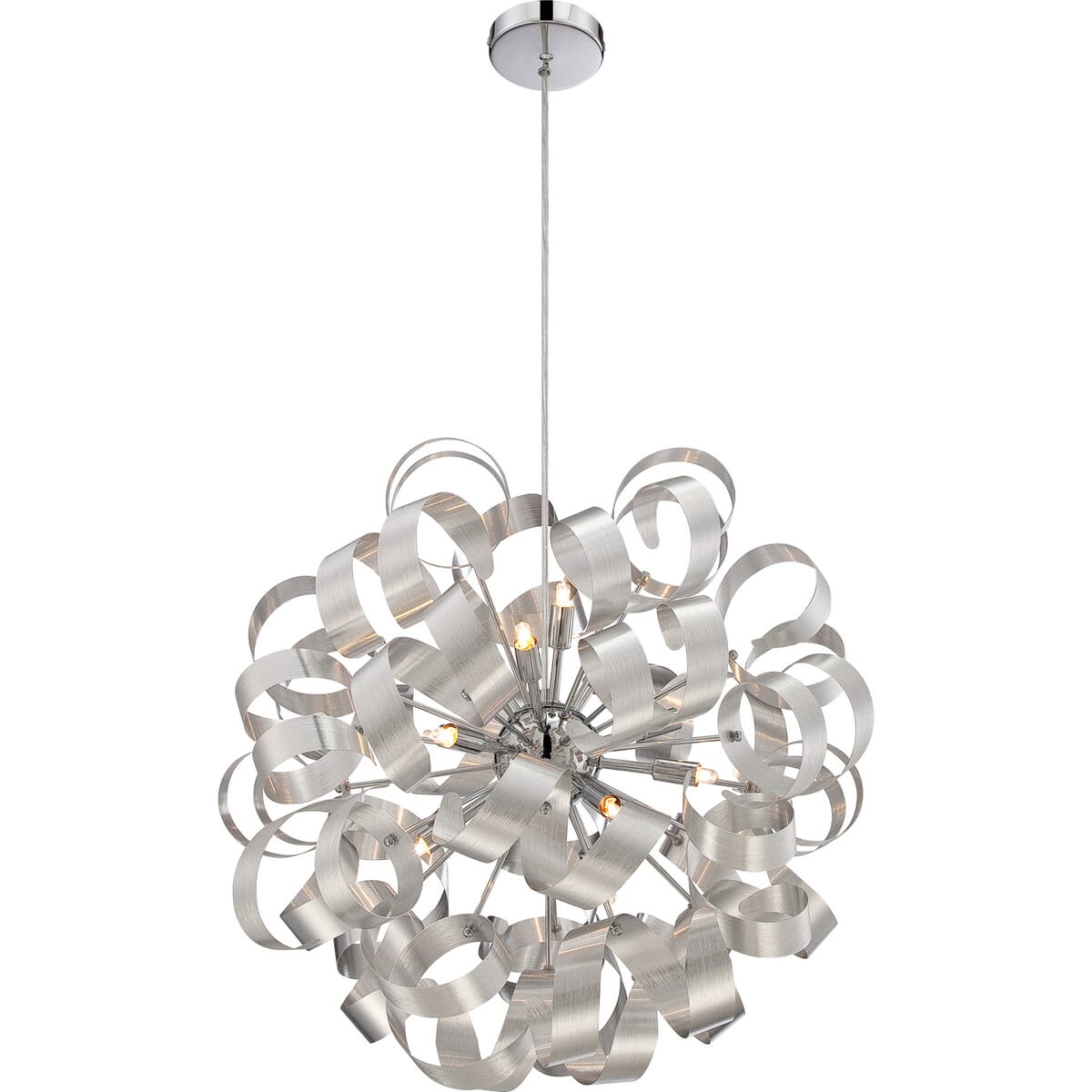 Quoizel Ribbons 12-Light 23" Pendant Light in Millenia