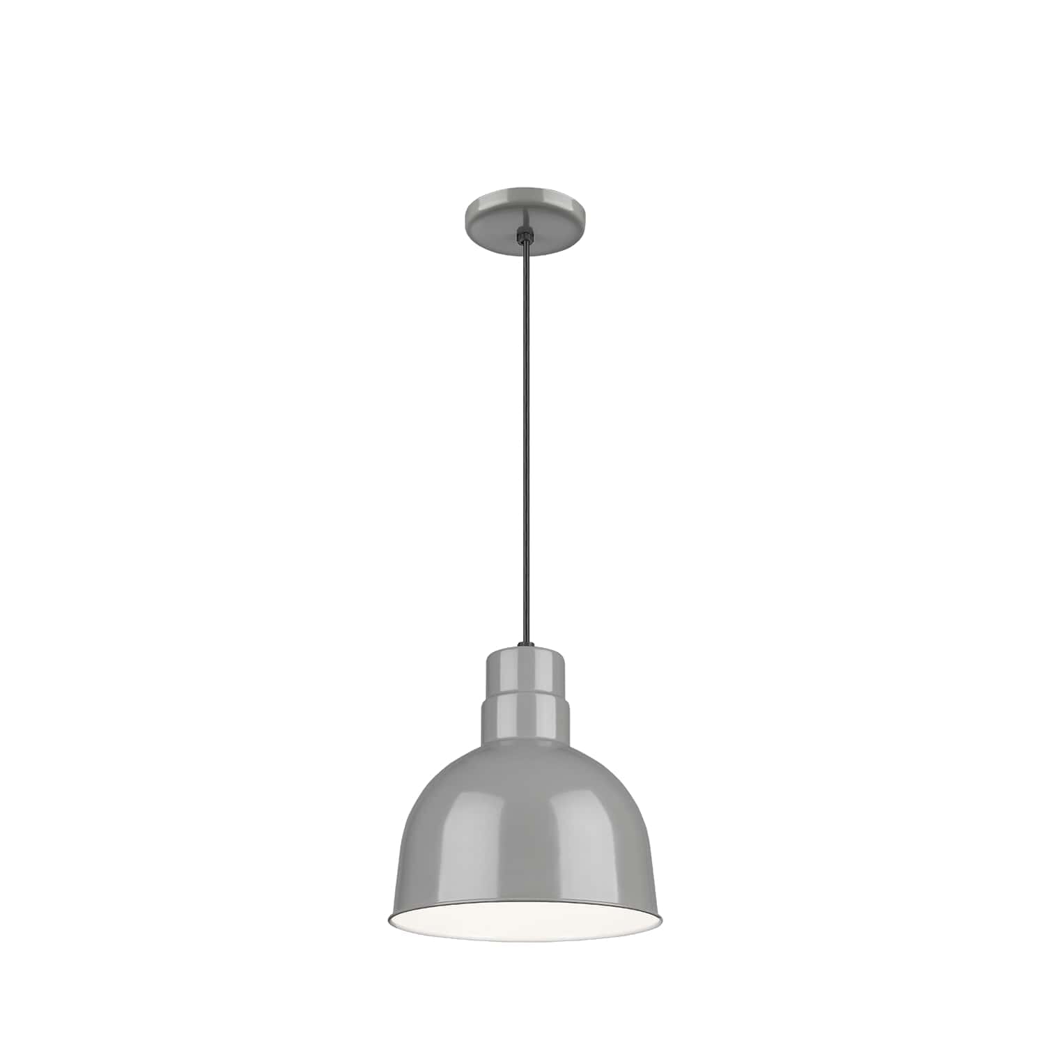 Millennium Lighting R Series 1-Light 10" Pendant in Gray