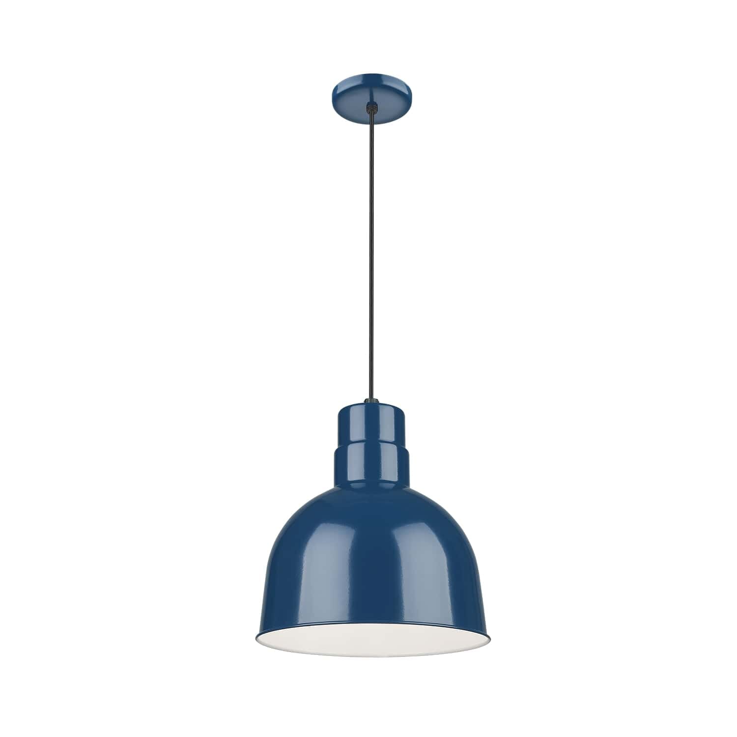 Millennium Lighting R Series 1-Light 10" Pendant in Navy Blue