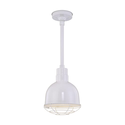 Millennium Lighting R Series 1-Light Deep Bowl Shade in White