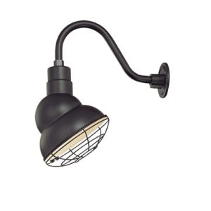 Millennium Lighting R Series 1-Light Emblem Shade in Satin Black