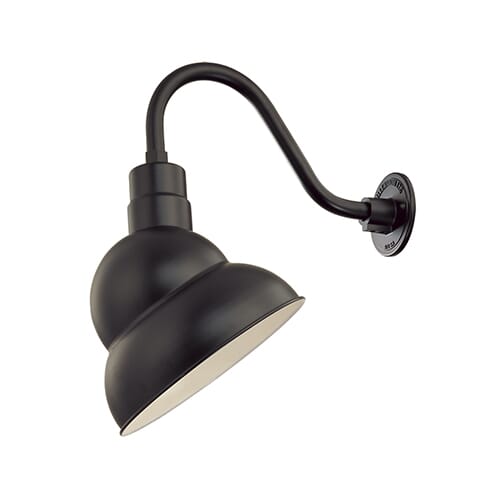 Millennium Lighting R Series 1-Light Emblem Shade in Satin Black