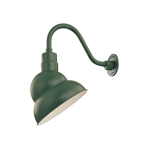 Millennium Lighting R Series 1-Light Emblem Shade in Satin Green