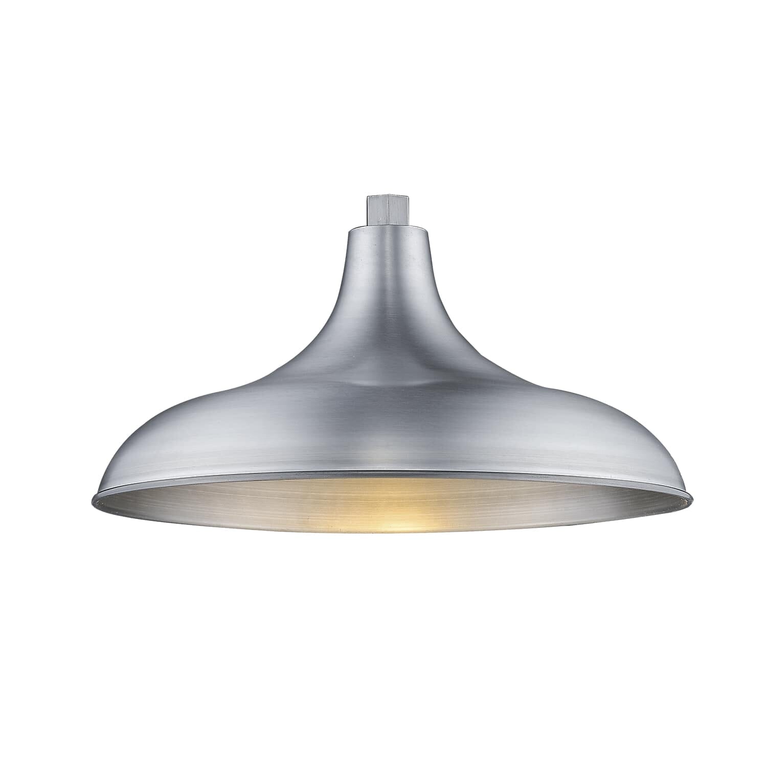 Millennium Lighting R Series 1-Light 17" Warehouse Shade in Brushed Aluminium