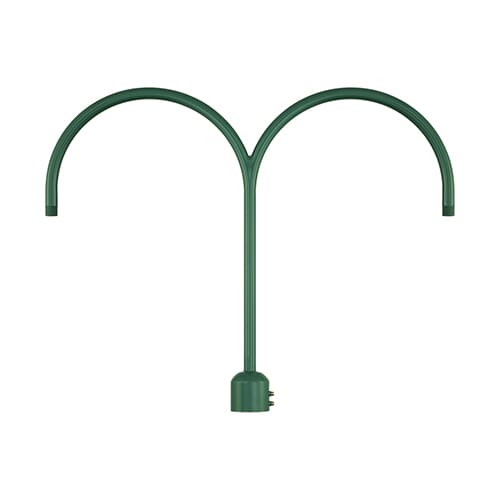 Millennium Lighting R Series Exterior 2-Light Post Adapter in Satin Green