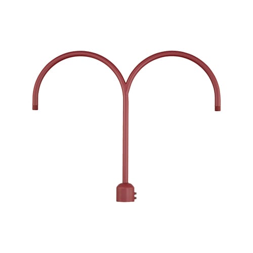 Millennium Lighting R Series Exterior 2-Light Post Adapter in Satin Red