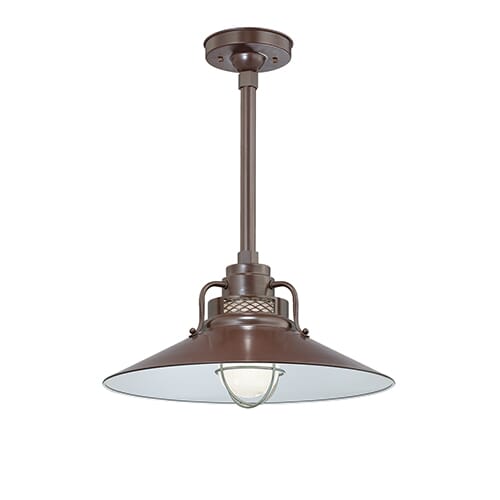 Millennium Lighting R Series Railroad Shade in Architectural Bronze