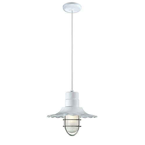 Millennium Lighting R Series 1-Light Pendant in White