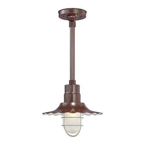 Millennium Lighting R Series Radial Wave Shade in Architectural Bronze