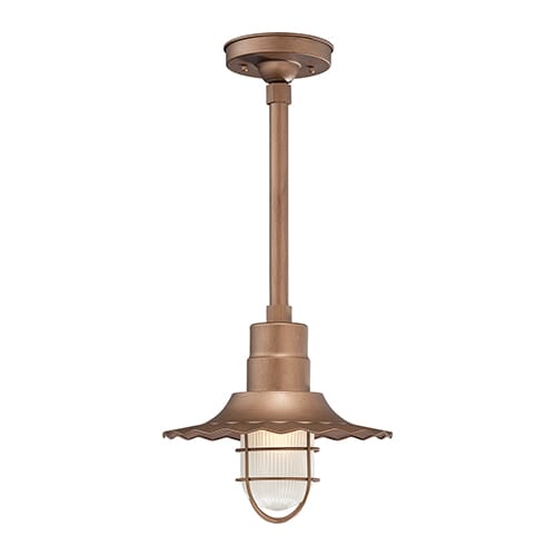 Millennium Lighting R Series 1-Light Radial Wave Shade in Copper