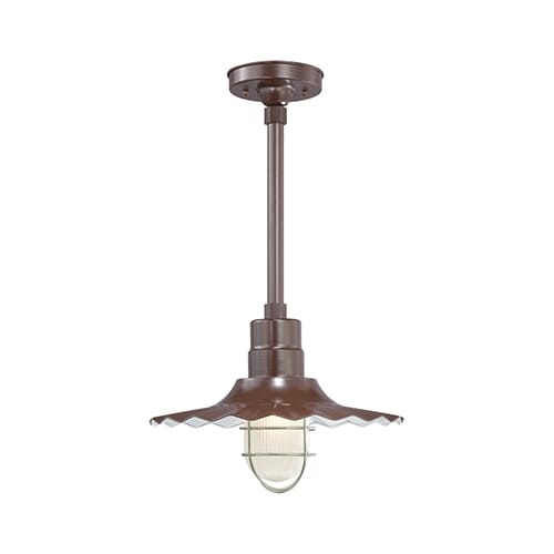 Millennium Lighting R Series Radial Wave Shade in Architectural Bronze