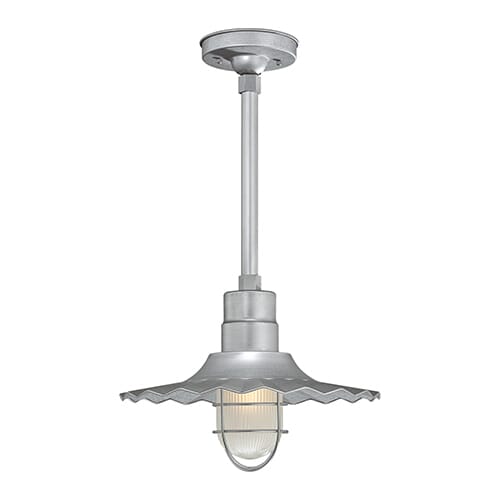 Millennium Lighting R Series 1-Light Radial Wave Shade in Chrome