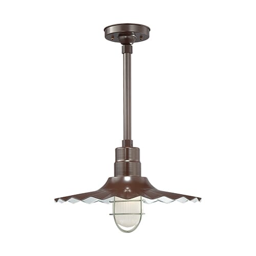 Millennium Lighting R Series Radial Wave Shade in Architectural Bronze