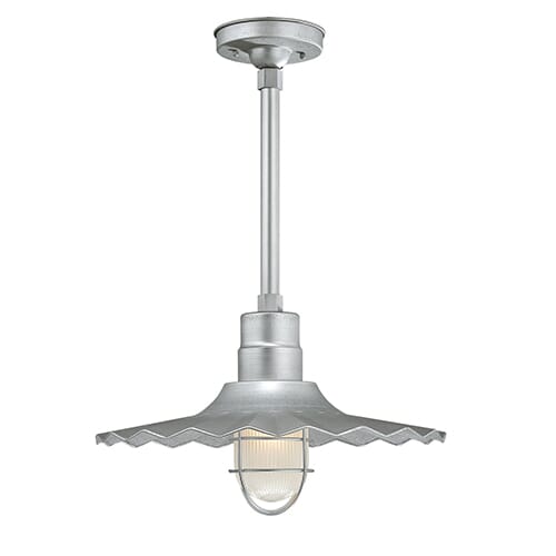 Millennium Lighting R Series 1-Light Radial Wave Shade in Chrome