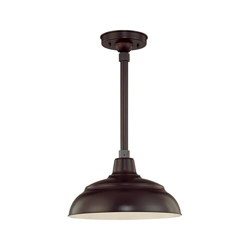 Millennium Lighting R Series 1-Light Warehouse Shade in Architect Bronze