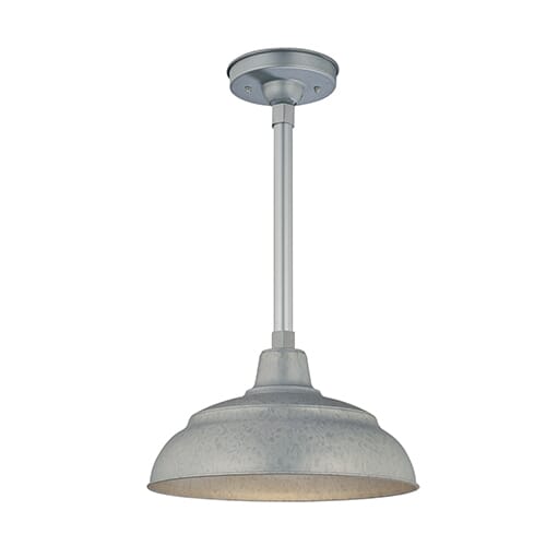 Millennium Lighting R Series 1-Light Warehouse Shade in Galvanized