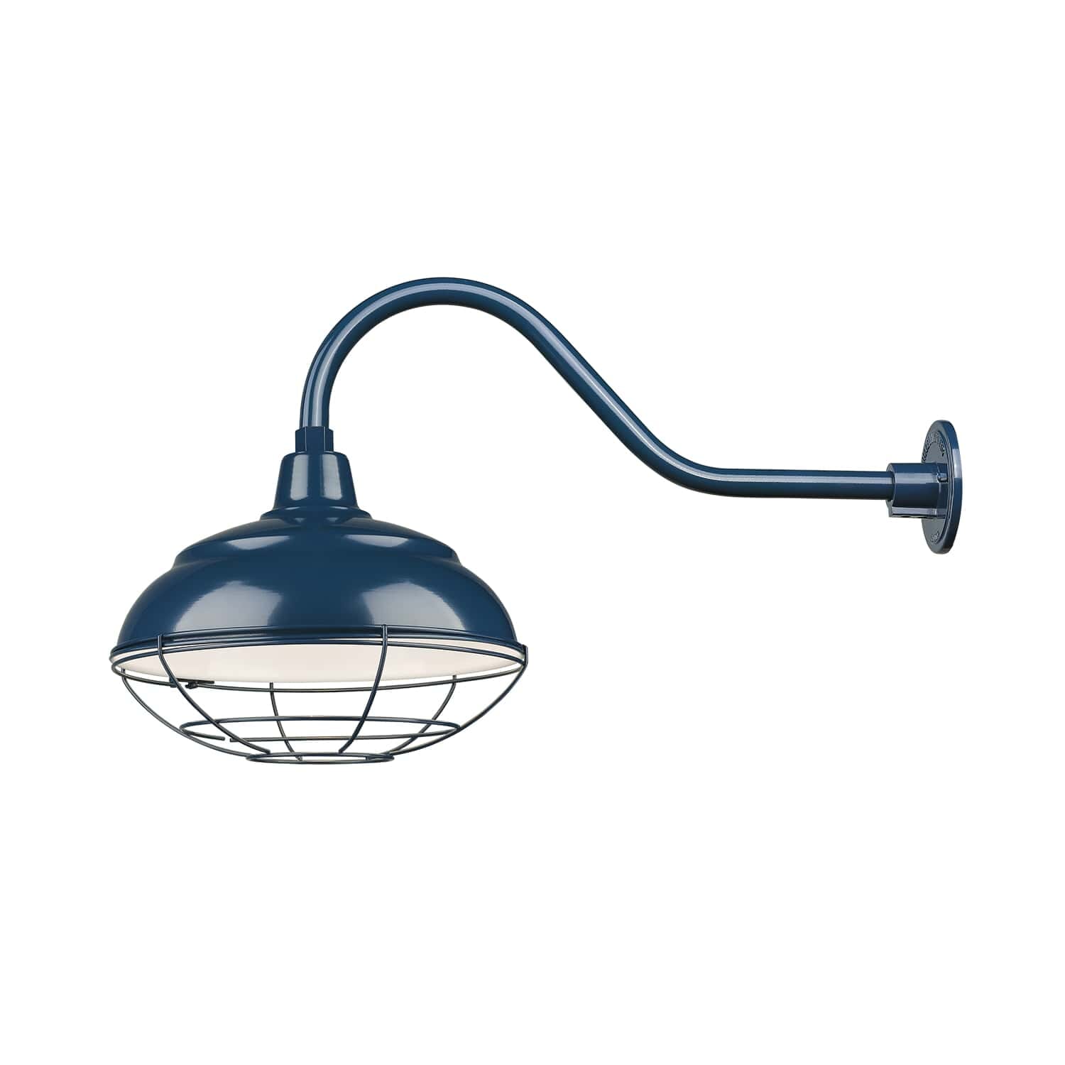 Millennium Lighting R Series 1-Light 17" Warehouse Shade in Navy Blue