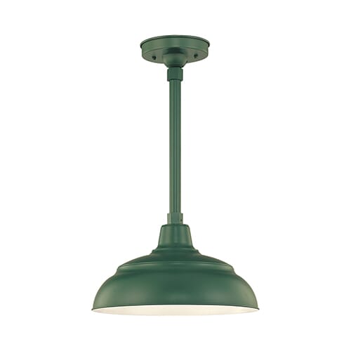 Millennium Lighting R Series 1-Light Warehouse Shade in Satin Green