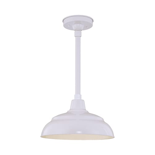 Millennium Lighting R Series 1-Light Warehouse Shade in White