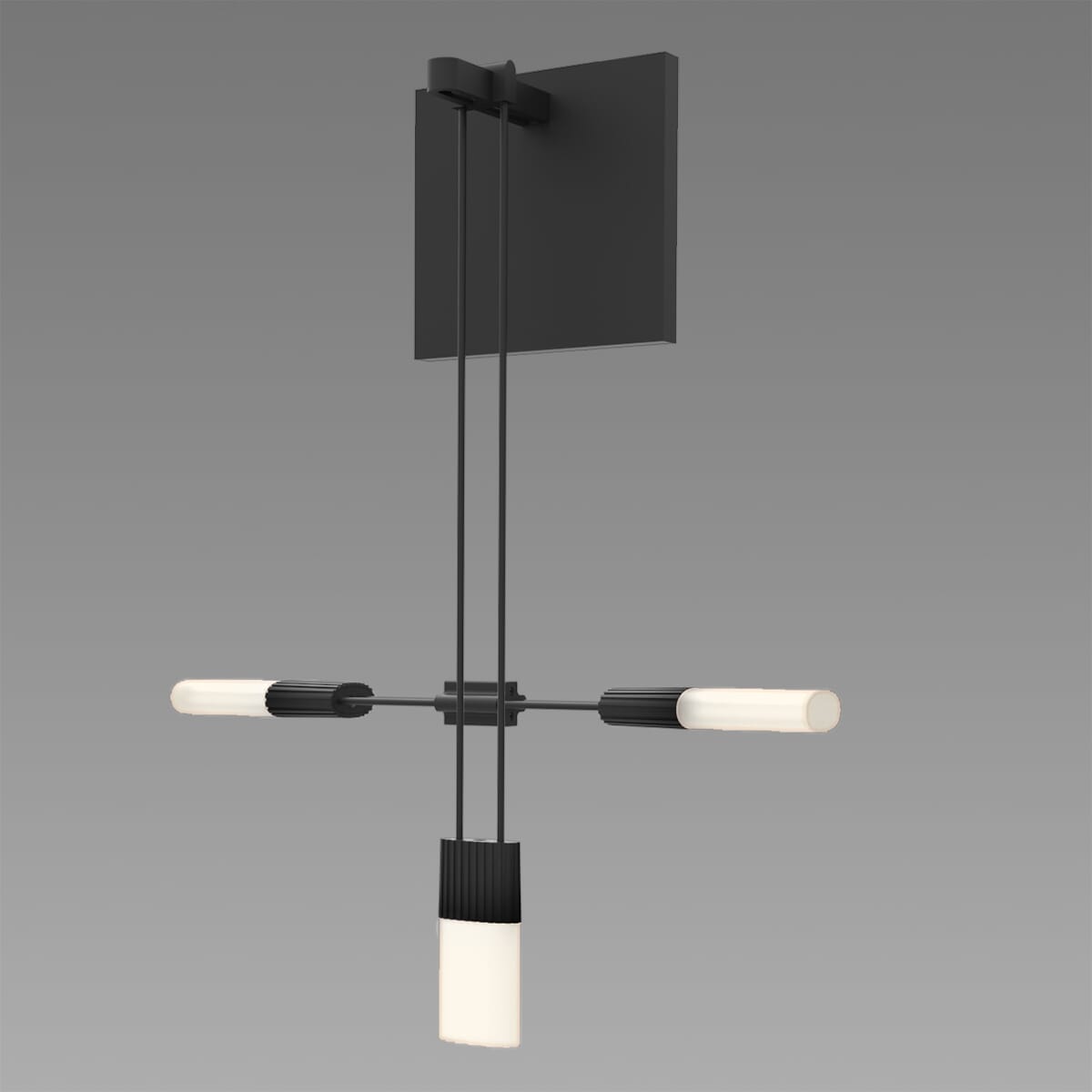 Sonneman SuspendersÂ® 15" Wall Sconce in Satin Black