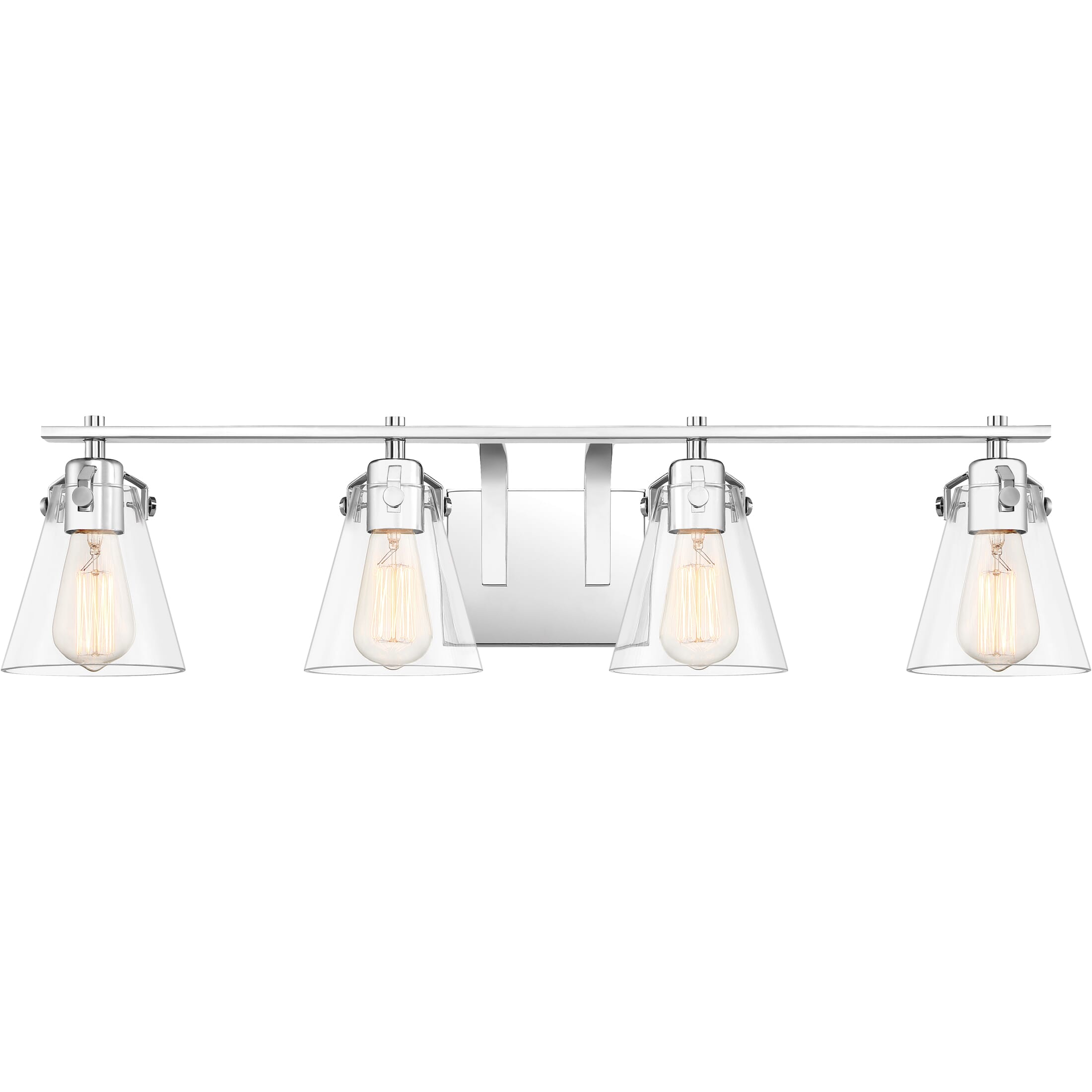 Quoizel Sabine 4-Light 31" Bathroom Vanity Light in Polished Chrome