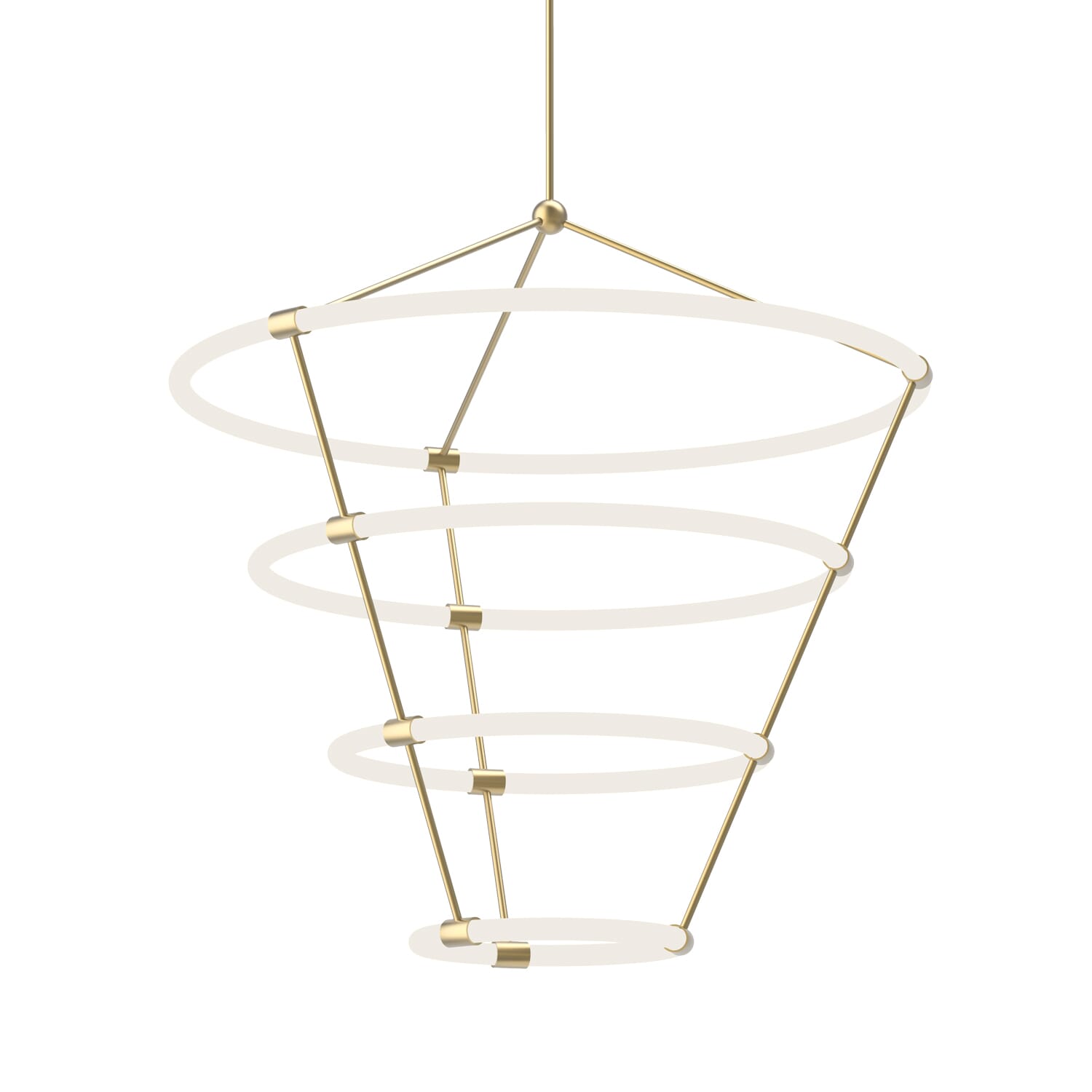 Kuzco Santino LED Contemporary Chandelier tural Brass