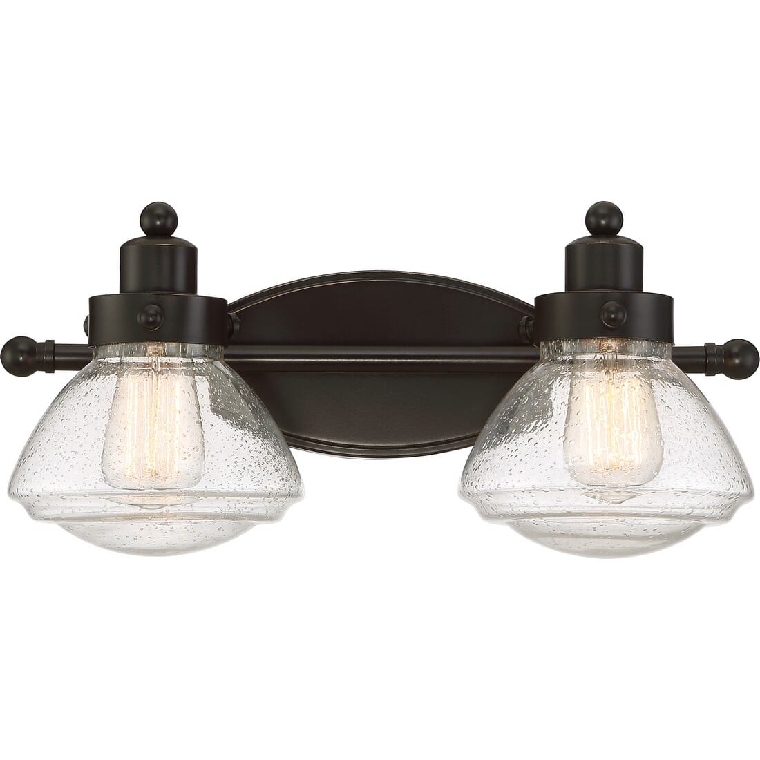 Quoizel Scholar 2-Light 8" Bathroom Vanity Light in Palladian Bronze