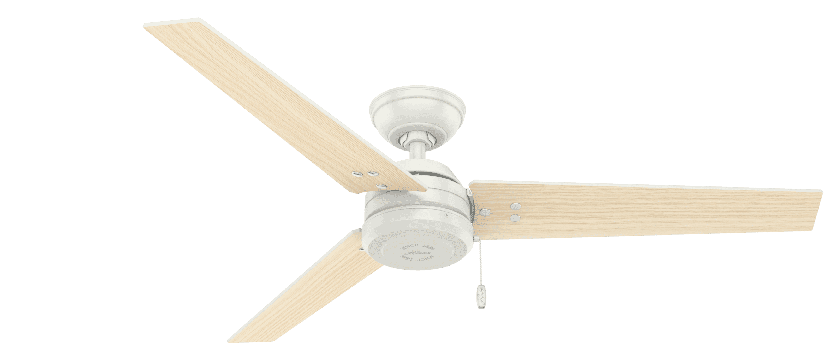 Hunter Cassius 52" Indoor/Outdoor Ceiling Fan in Fresh White