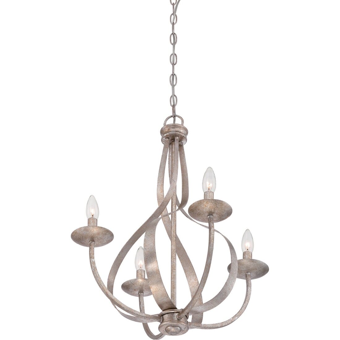 Quoizel Serenity 4-Light 24" Transitional Chandelier in Italian Fresco