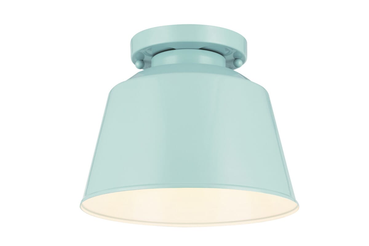 Feiss Freemont Hi Gloss Blue Semi-flush