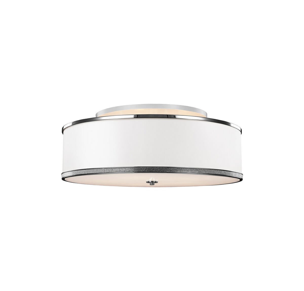 Feiss Pave 5-Light Indoor Semi-Flush Mount in Polished Nickel