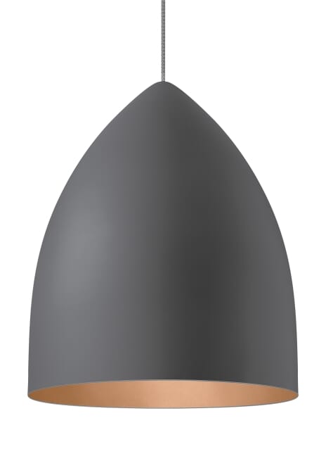 Tech Signal 2700K LED 20" Pendant Light in Rubberized Gray/Copper