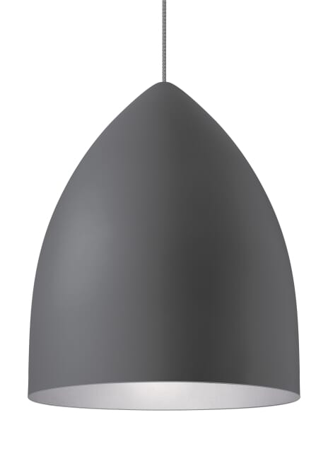 Tech Signal 20" Pendant Light in Rubberized Gray/Platinum