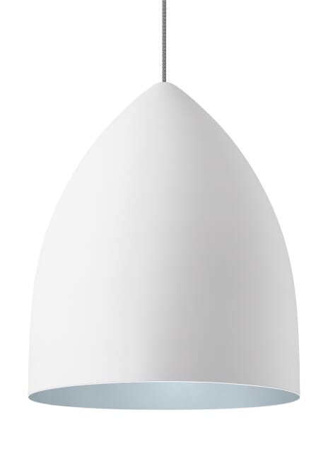 Tech Signal 20" Pendant Light in Rubberized White/Blue