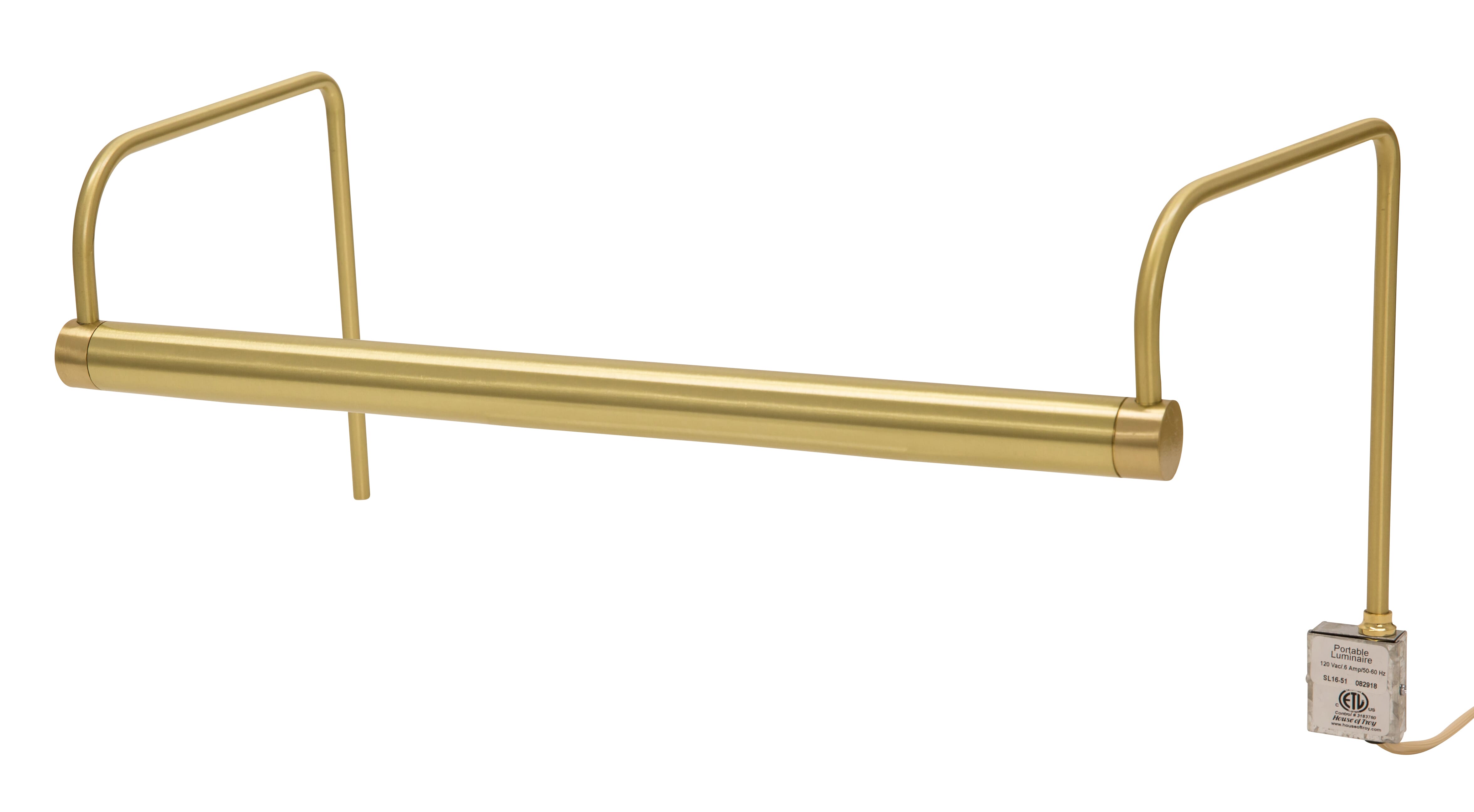 House of Troy Slim-Line 3-Light 16" Picture Light in Satin Brass