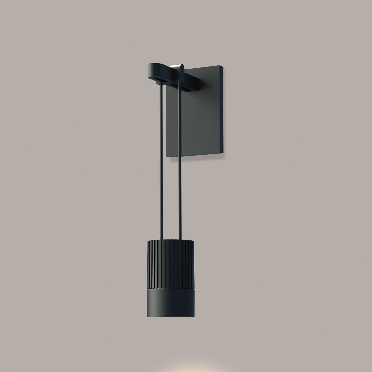 Sonneman SuspendersÂ® Wall Sconce in Satin Black