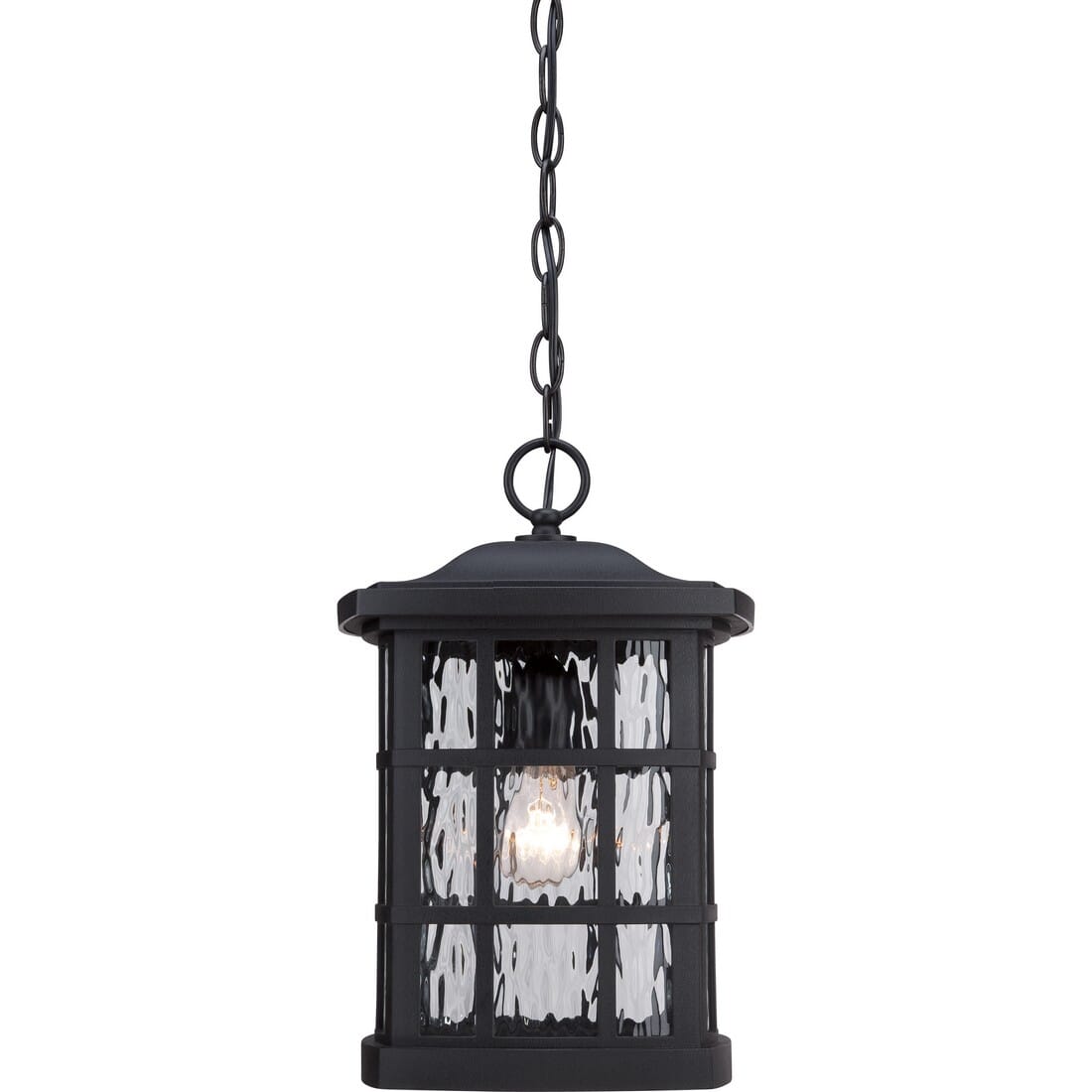 Quoizel Stonington 10" Outdoor Hanging Light in Mystic Black