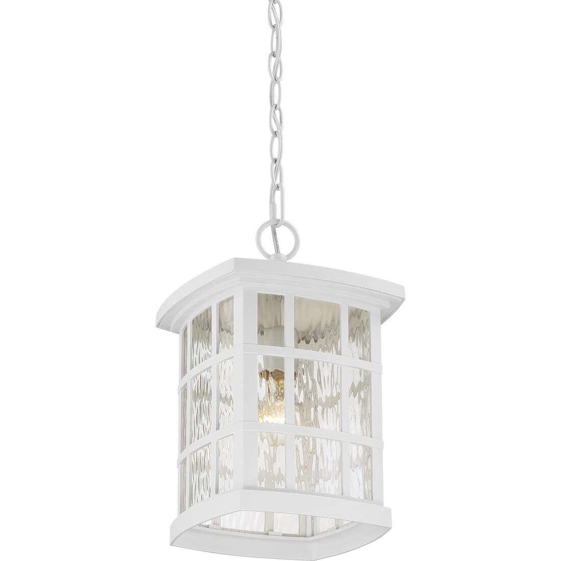 Quoizel Stonington 10" Outdoor Hanging Light in White Lustre