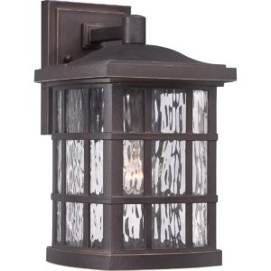 Quoizel Stonington 8" Outdoor Wall Lantern in Palladian Bronze