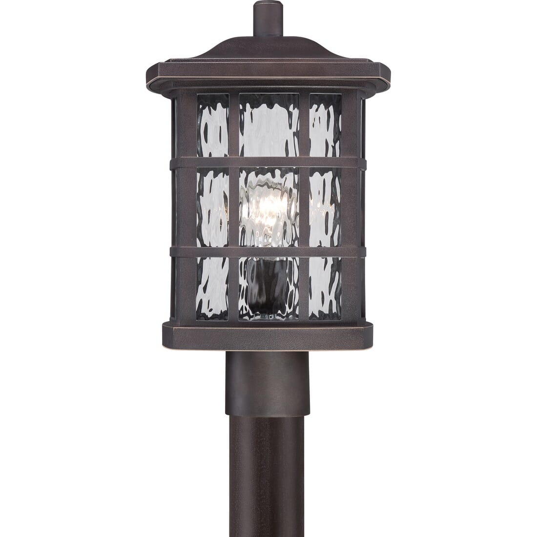 Quoizel Stonington 10" Outdoor Post Light in Palladian Bronze