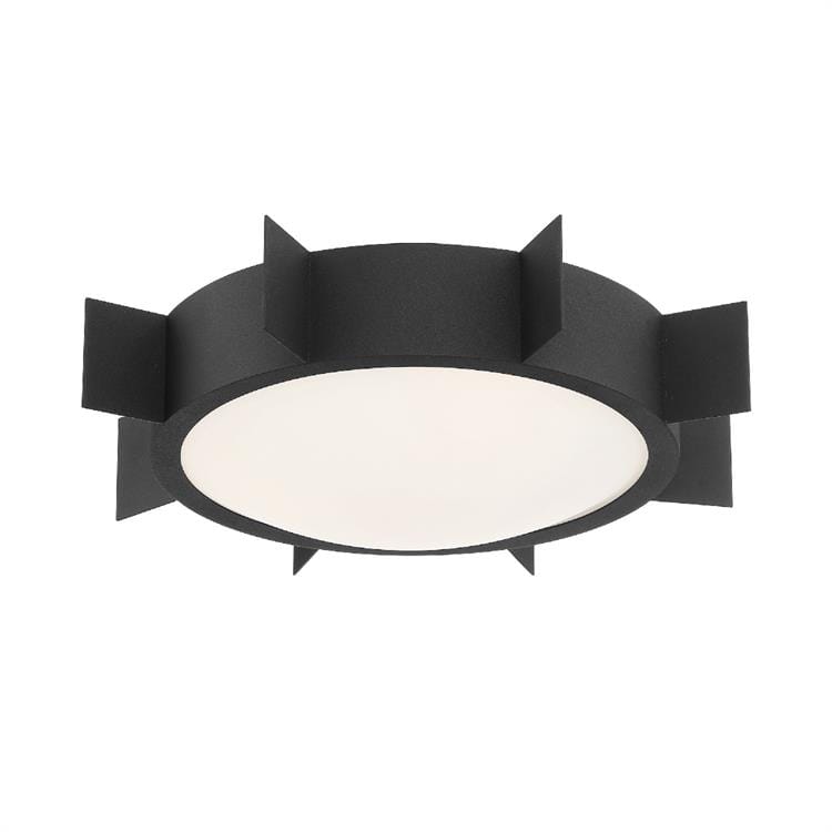 Crystorama Solas 3-Light Ceiling Light in Black Forged