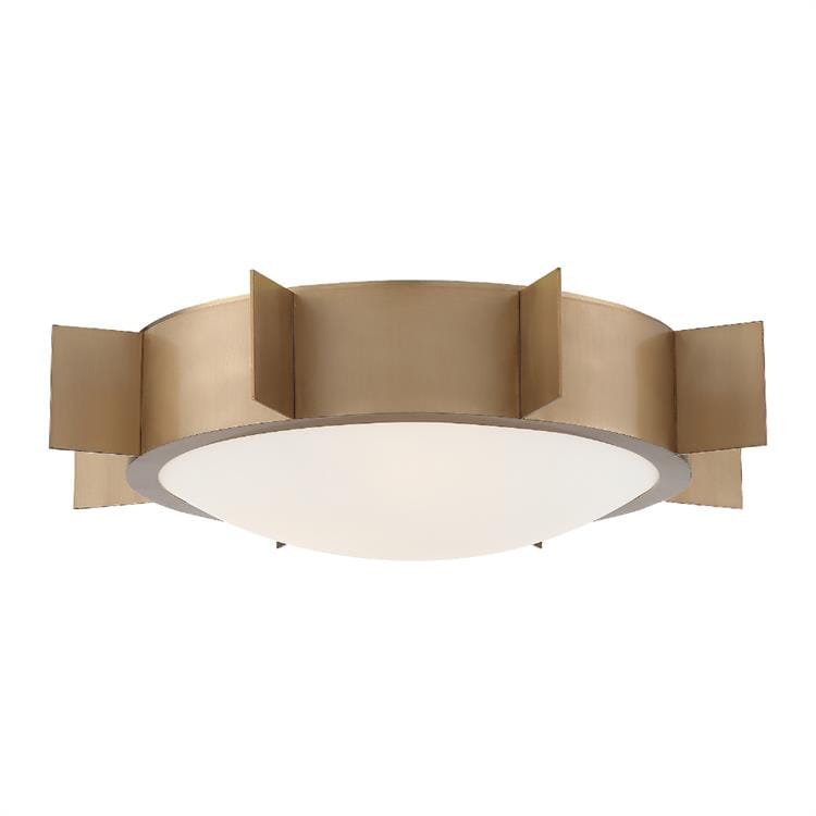 Crystorama Solas 3-Light Ceiling Light in Vibrant Gold