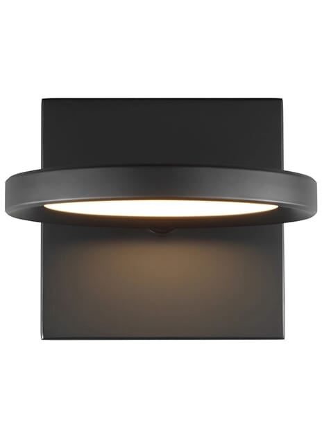 Tech Spectica 3000K LED 5" Wall Sconce in Matte Black and Acrylic