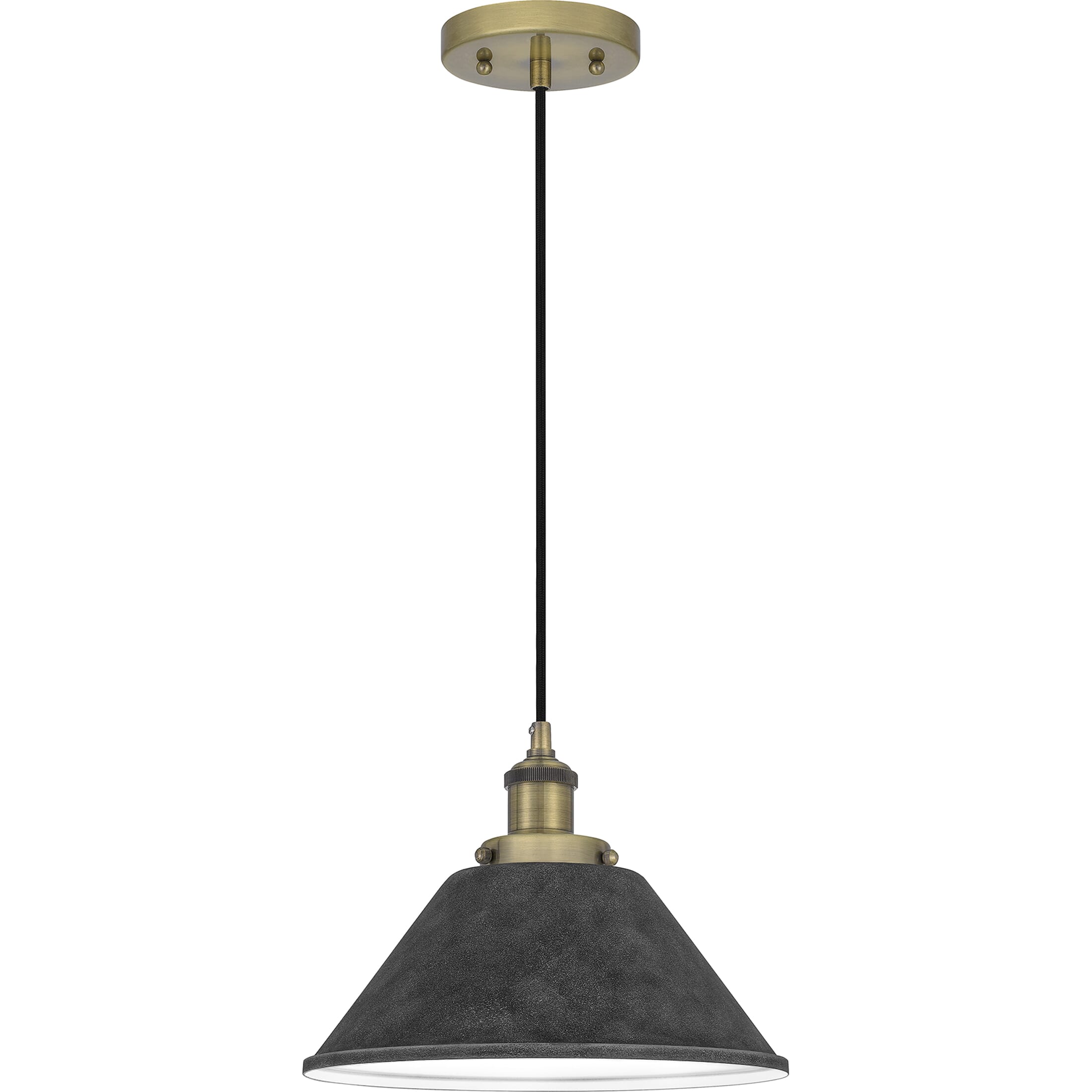 Quoizel Sparrow 12" Pendant Light in Antique Brass