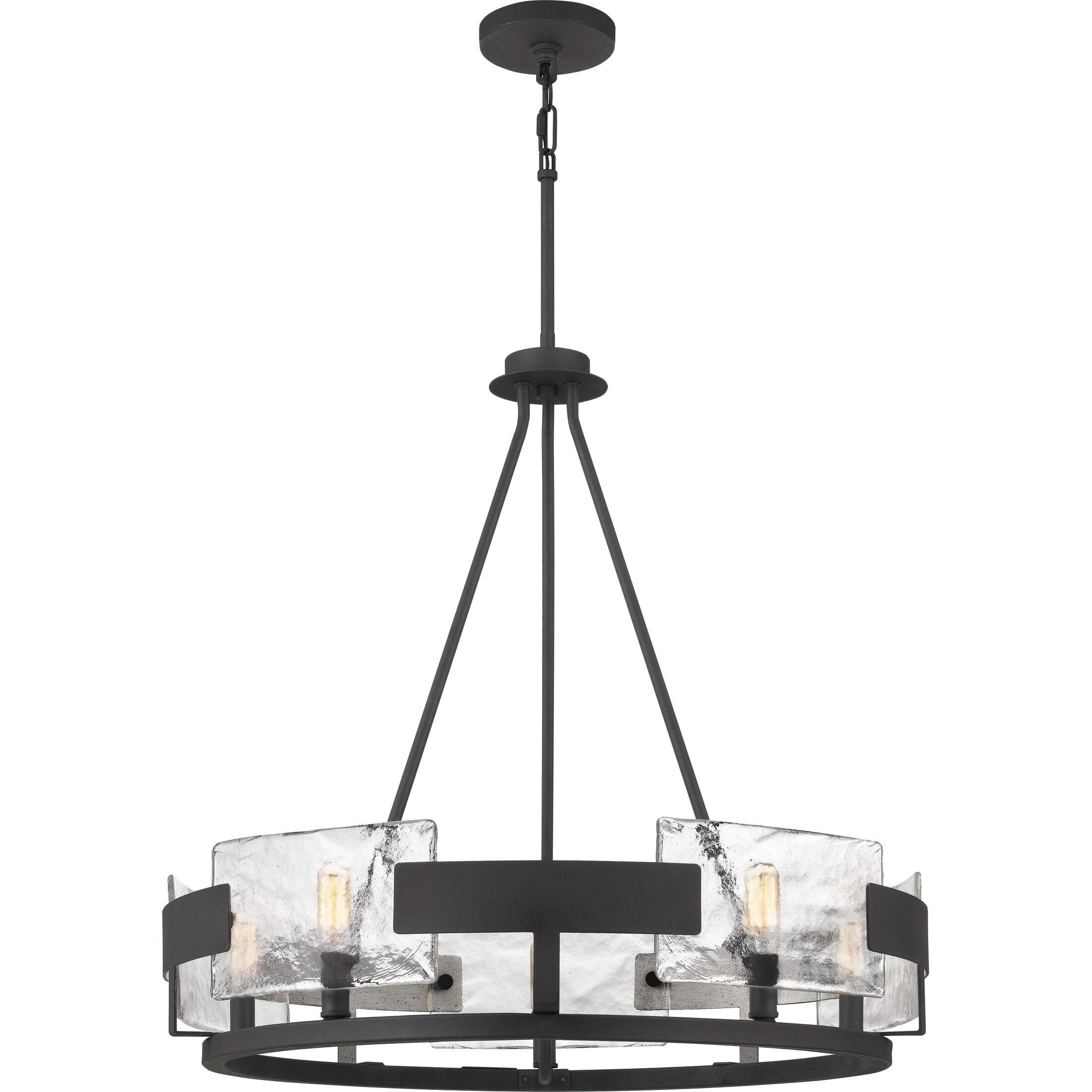 Quoizel Stratum 5-Light 26" Transitional Chandelier in Royal Ebony